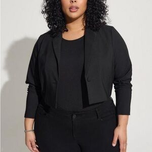 Torrid black crop blazer! Never worn
